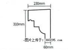 产品分解图型 - 檐口线，型号：SX311-YK-3，规格：230x310mm(3) - 怒江三象EPS建材 nujiang.sx311.cc
